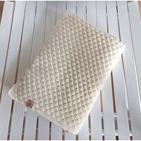 Weiche Babydecke Aus Merinowolle Extrafein 100 % in Natur Gestrickt Weiche Babydecke Aus Merinowolle Extrafein 100 % in Natur Gestrickt von hummelchenantje