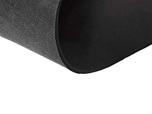 Hund natürlich Lederzuschnitt Rindsleder 3,5mm Fettleder Dickleder Farbe und Größe wählbar (40cm x 20cm, schwarz) von Hund natürlich
