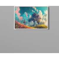 Howl's Moving Castle Poster, Sophie Hatter & Howl Poster Print, Howls Studio Ghibli Art, Anime Fan Gift von hundarnim