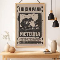 Linkin Park Meteora Poster | Rock Band Music Print Grunge Aesthetic Wall Art von hundarnim