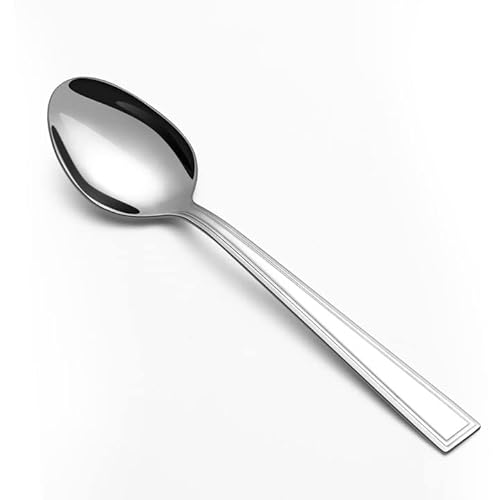 Dinner Spoons Set, Hunnycook (19.7 cm), Stainless Steel Table Cutlery, Mirror Polished Tablespoon, Spoon for Home, Kitchen or Restaurant, Dishwasher Safe, Silber 24 Teilig von hunnycook