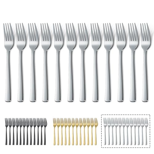 Gabeln 12 Stück, Hunnycook Edelstahl Tafelgabeln Gabel Set, 8 ''(20,4 Cm) Elegantes Besteck Gabeln Geeignet für Zuhause/Party/Restaurant, Spülmaschinenfest von hunnycook