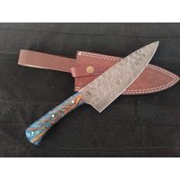 Kochmesser, Handgemachte Damast-stahlmesser, Schönes Geschenk Für Sie Oder Ihn, Weihnachtsgeschenk von huntingkniveshub