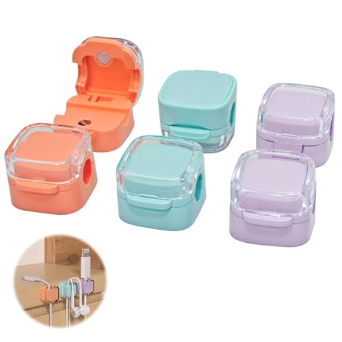 Hurifeng 6 pc MAGNETISCHE KABELCLIPS - Kabelhalter Schreibtisch, Kabelhalter Selbstklebend, Kabel Organizer, Cable Organizer, Ladekabel Organizer von hurifeng