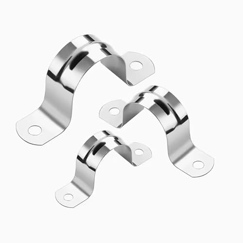 huruirui Ø 2-3/8" / 60mm Rohrschelle 304 Edelstahl U-Rohrschellen Verbindungsring Schlauchschelle Karte Reitkarte Sattel Karte Schlauchverschluss Robuste und langlebige Rohrschelle 10pcs von huruirui