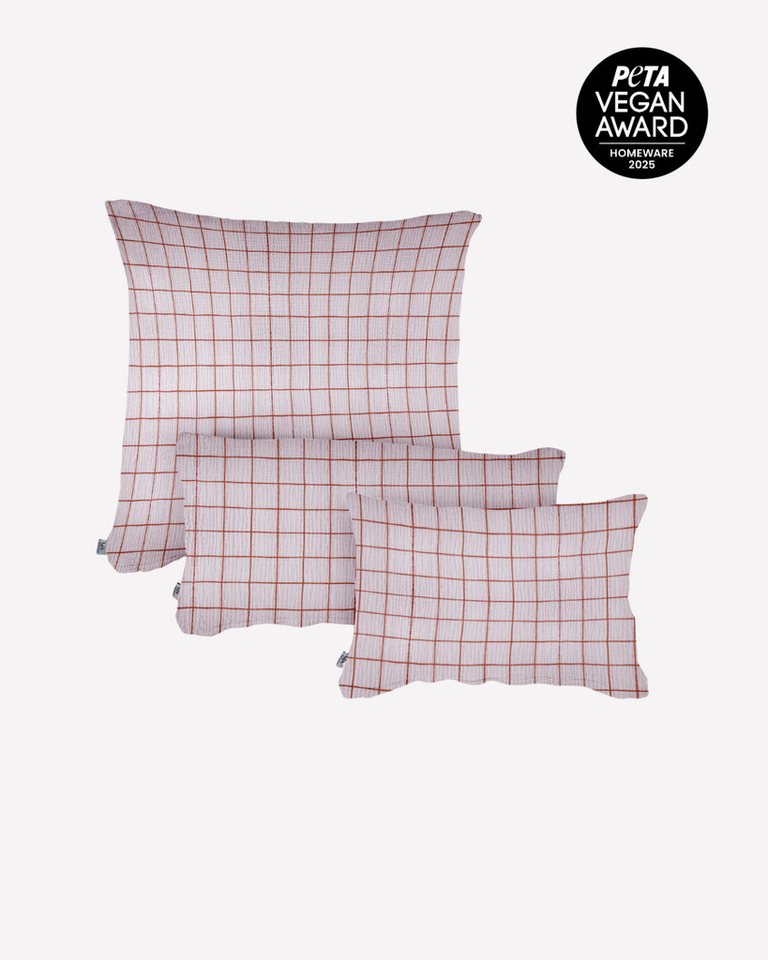 hutch&putch Kissenbezug Musselin Kopfkissenbezug - Kissenhülle - 100% Bio-Baumwolle, (1 Stück), Kuschelweich - Atmungsaktiv - mit hochwertigem Reißverschluss von hutch&putch