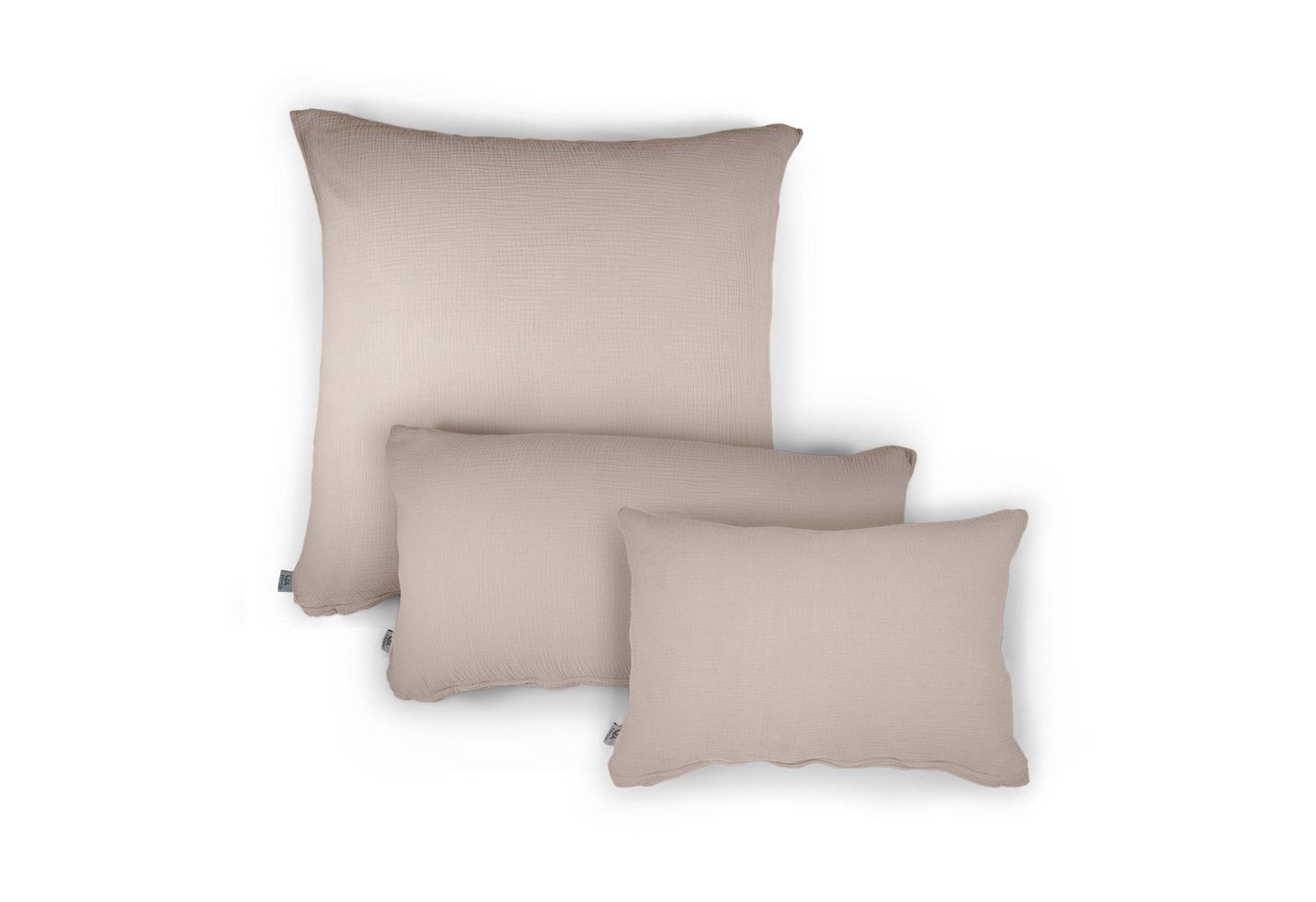hutch&putch Kissenbezug Musselin Kopfkissenbezug - Kissenhülle - 100% Bio-Baumwolle, (1 Stück), Kuschelweich - Atmungsaktiv - mit hochwertigem Reißverschluss von hutch&putch