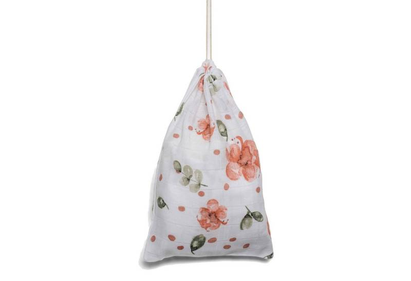 hutch&putch Spucktuch Mulltuch Bio-Baumwolle 60x60cm • Vintage Rose • 2er-Set von hutch&putch