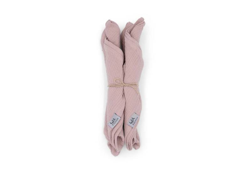 hutch&putch Stoffserviette Musselin-Servietten "Anne-Marie" • 4er-Set, (4 St), nachhaltig aus Bio-Baumwolle, Made in Germany von hutch&putch