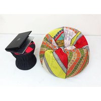Kinder Bum Bag Handgemachte Baumwolle Kantha Quilt Geschnitten Stück Floral Bean Stuhl, Wohnzimmer Runde Boho Dekorative Bestickt Ottoman Pouf von hutse