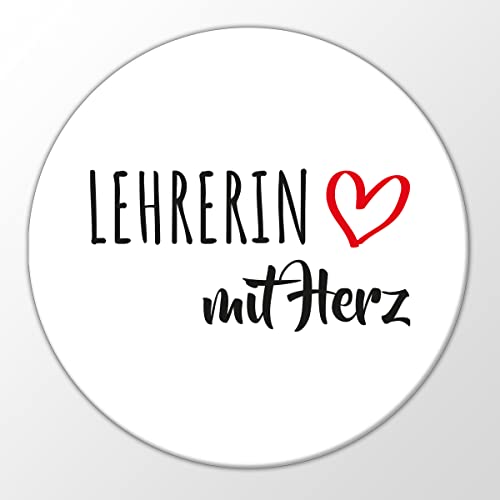 Huuraa Magnet Lehrerin mit Herz Kühlschrankmagnet 59mm mit Motiv für die tollsten Menschen Geschenk Idee für Freunde und Familie von huuraa