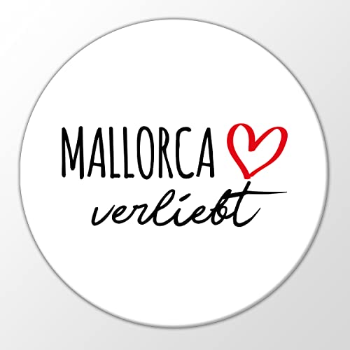 Huuraa Magnet Mallorca verliebt Kühlschrankmagnet mit Namen deiner lieblings Insel Geschenk Idee für Freunde und Familie von huuraa