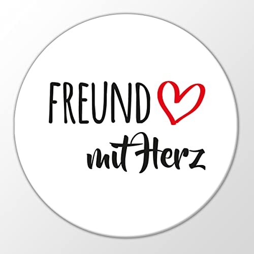 Huuraa Magnet Freund mit Herz Kühlschrankmagnet 59mm mit Motiv für die tollsten Menschen Geschenk Idee für Freunde und Familie von huuraa