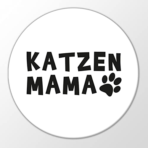 Huuraa Magnet Katzenmama Tapse Kühlschrankmagnet 59mm mit Motiv für alle Katzenmenschen Geschenk Idee für Freunde und Familie von huuraa