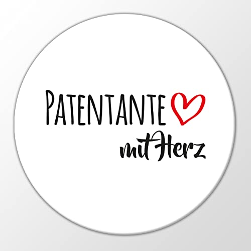 Huuraa Magnet Patentante mit Herz K ühlschrankmagnet 59mm mit Motiv für die tollsten Menschen Geschenk Idee f ür Freunde und Familie von huuraa