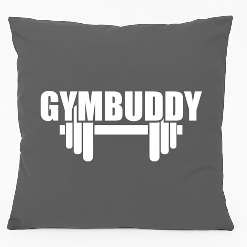 Huuraa Sofakissen Gymbuddy Hantel Geschenk 40x40cm mit Füllung Steel Grey Baumwolle Gymbuddy Mitbringsel Huuraa Sofakissen Gymbuddy Hantel Geschenk 40x40cm mit Füllung Steel Grey Baumwolle Gymbuddy Mitbringsel von Huuraa