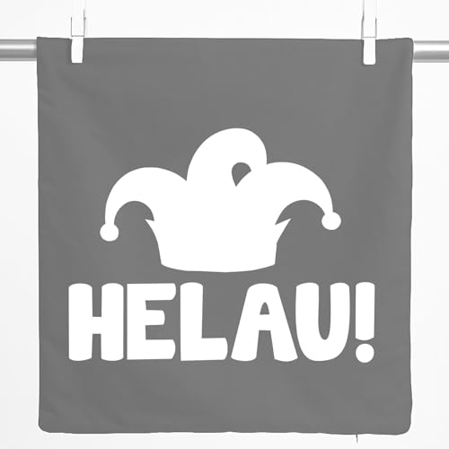 Huuraa Zierkissenbezug Helau Narrenkappe Geschenk 40x40cm Steel Grey Baumwolle Helau Dekoration Huuraa Zierkissenbezug Helau Narrenkappe Geschenk 40x40cm Steel Grey Baumwolle Helau Dekoration von Huuraa