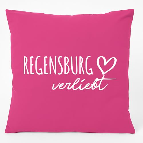 Huuraa Couchkissen Regensburg verliebt Geschenk 40x40cm mit Füllung Fuchsia Baumwolle Regensburg Souvenir Huuraa Couchkissen Regensburg verliebt Geschenk 40x40cm mit Füllung Fuchsia Baumwolle Regensburg Souvenir von Huuraa