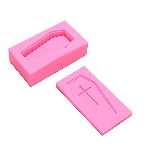 huwvqci Halloween Kreuz Sarg Silikon Form Silikon Kerze Formen Küche Backen Formen Hand Machen Form Für Kerze Kuchen Seife von huwvqci