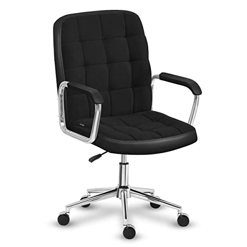 MARK ADLER Future 4.0 Black Mesh | Chair pc Office ergonomisch bürostuhl chefsessel drehstuhl Stuhl buro gamingstuhl schreibtischstühle Moderne | 130 kg | Kunstleder Stoff Mesh | Schwarz von huzaro