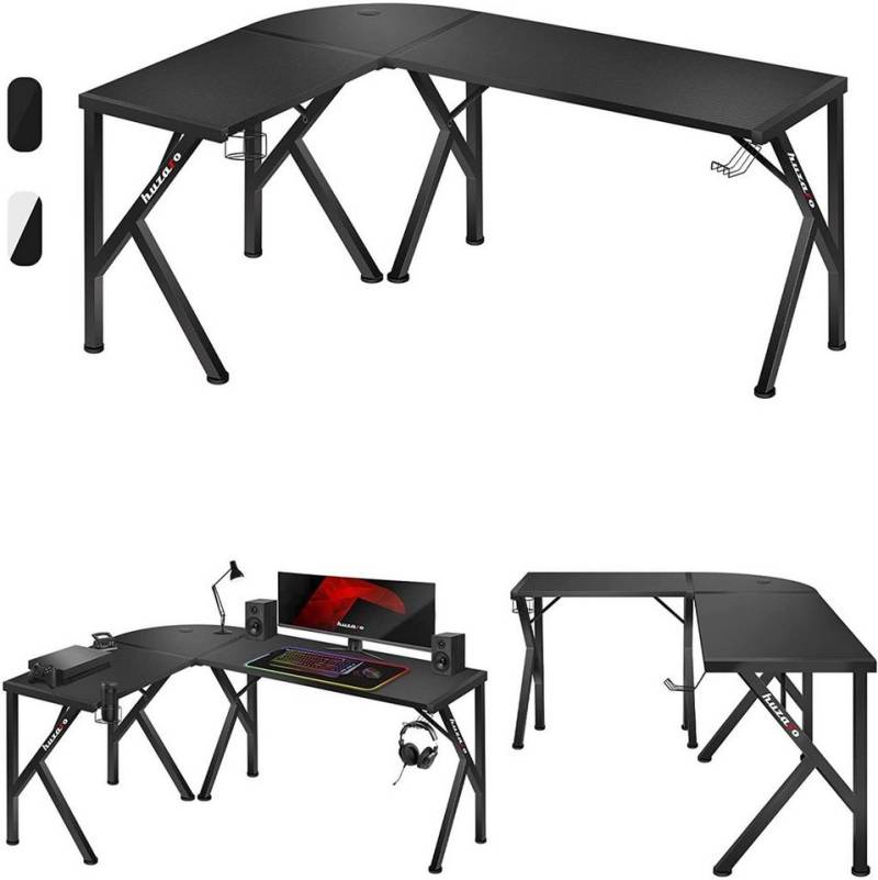 huzaro Eckschreibtisch Hero 6.3 Eckschreibtisch Schreibtisch Gaming 154x117x48 von huzaro