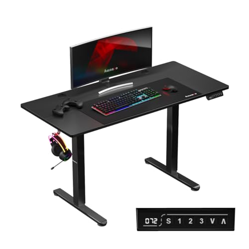 huzaro Hero 8.2 | Tisch Elektrisch Computertisch Bürotisch Schreibtisch Stehtisch 120 x 60 cm Höhenverstellbarer | Stufenlos verstellbar 3 Memory-Steuerung Memoboard Metallkonstruktion | Schwarz von huzaro
