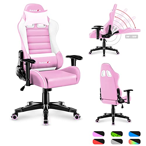 huzaro Ranger 6 0 Gaming Stuhl für Kinder Bürostuhl Schreibtischstuhl Armlehnen ergonomisches modernes Design Nacken- und Lendenkissen Kunstleder Wippfunktion von huzaro