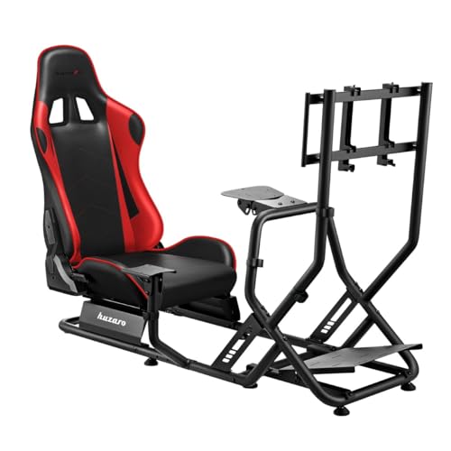 huzaro Speed 6.0 | Rennsitz Cockpit für Lenkrad & Pedale | SIM Racing Gaming Simulator für PC/PS5/PS4/Xbox | Kompatibel mit Logitech & Thrustmaster | Ergonomisch & Stabil von huzaro