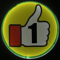 Thumbs Up Likes Number 1 Light Led-Leuchtschild Mit Usb-Ein/Aus-Schalter 15 "Gameshow von hwoo1