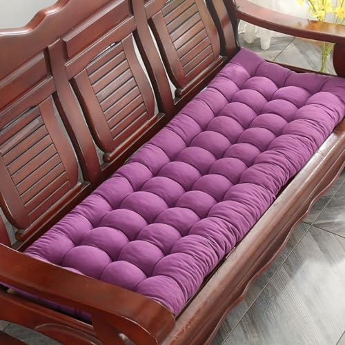 8 cm Dickes Bankkissen Chaise Swing Bankkissen Rechteckiger Outdoor-Banksitz Mit Weichem Polster Mit Befestigungsbändern 1 oder 2 oder 3 oder 4 Sitz Garten Terrasse Dicken Stuhl(Color:Purple,Size:Sing 8 cm Dickes Bankkissen Chaise Swing Bankkissen Rechteckiger Outdoor-Banksitz Mit Weichem Polster Mit Befestigungsbändern 1 oder 2 oder 3 oder 4 Sitz Garten Terrasse Dicken Stuhl(Color:Purple,Size:Sing von hxoity