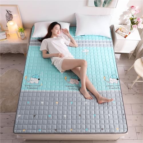 Faltbare Roll-Up-Matratze Für Studentenwohnheime Dünne Tatami-Schlafmatte Weiche, Rutschfeste Japanische Futon-Matratze Liege-Couch-Bodenbettunterlage Ausrollbares Gästebett-Kinderschlafunterlage von hxoity