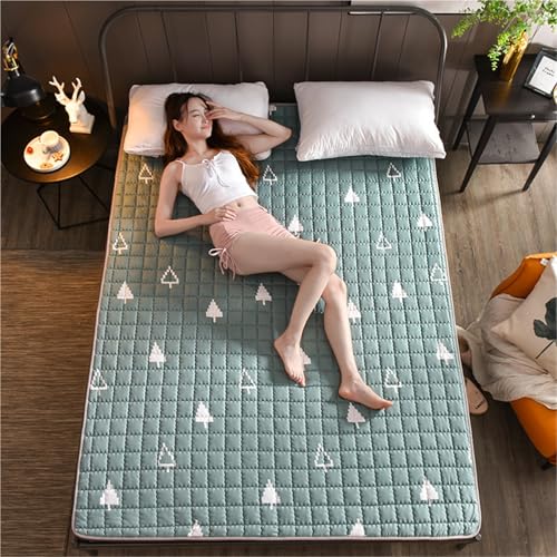 Faltbare Roll-Up-Matratze Für Studentenwohnheime Dünne Tatami-Schlafmatte Weiche, Rutschfeste Japanische Futon-Matratze Liege-Couch-Bodenbettunterlage Ausrollbares Gästebett-Kinderschlafunterlage von hxoity