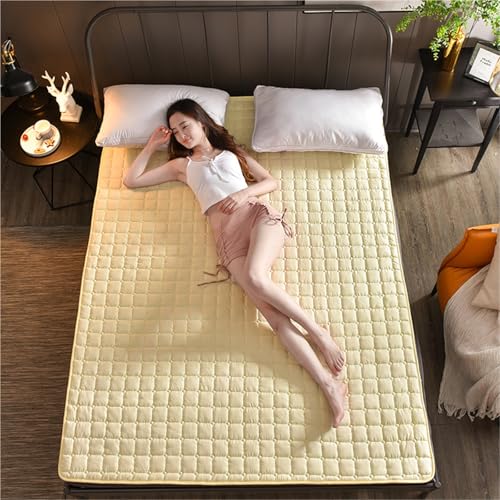 Faltbare Roll-Up-Matratze Für Studentenwohnheime Dünne Tatami-Schlafmatte Weiche, Rutschfeste Japanische Futon-Matratze Liege-Couch-Bodenbettunterlage Ausrollbares Gästebett-Kinderschlafunterlage von hxoity