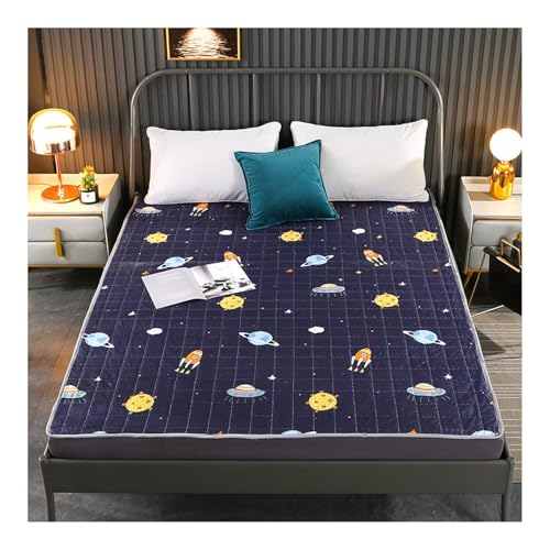 Faltbare Roll-Up-Matratze Für Studentenwohnheime Dünne Tatami-Schlafmatte Weiche, Rutschfeste Japanische Futon-Matratze Liege-Couch-Bodenbettunterlage Ausrollbares Gästebett-Kinderschlafunterlage von hxoity