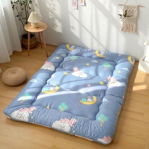 hxoity Boden-Futon-Matratze Japanische Tatami-Schlafmatte Memory-Schaum-Faltbett Roll-up-Matratze Tragbar Jungen Mädchen Full Size Boden-Liege Bett Sofas Schlafunterlage Campingmatte von hxoity