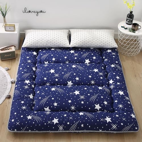 hxoity Boden-Futon-Matratze Japanische Tatami-Schlafmatte Memory-Schaum-Faltbett Roll-up-Matratze Tragbar Jungen Mädchen Full Size Boden-Liege Bett Sofas Schlafunterlage Campingmatte von hxoity