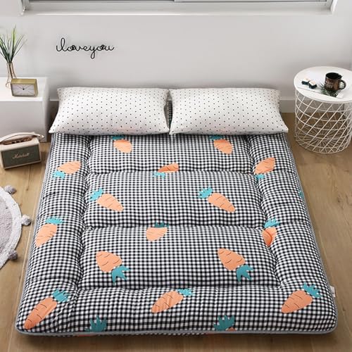 hxoity Boden-Futon-Matratze Japanische Tatami-Schlafmatte Memory-Schaum-Faltbett Roll-up-Matratze Tragbar Jungen Mädchen Full Size Boden-Liege Bett Sofas Schlafunterlage Campingmatte von hxoity