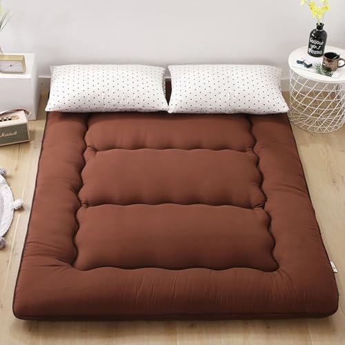 hxoity Boden-Futon-Matratze Japanische Tatami-Schlafmatte Memory-Schaum-Faltbett Roll-up-Matratze Tragbar Jungen Mädchen Full Size Boden-Liege Bett Sofas Schlafunterlage Campingmatte von hxoity