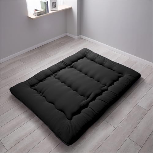 hxoity Japanische Futon-Matratze 10 cm Dick Tatami-Schlafmatratze Faltbare Rollmatte Bodenbettunterlage Faltbare Bodenbettunterlage Matratze Für Jungen, Mädchen, Erwachsene Und Studentenwohnheime von hxoity
