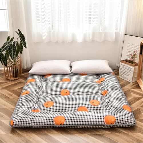 hxoity Japanische Futon-Matratze 10 cm Dick Tatami-Schlafmatratze Faltbare Rollmatte Bodenbettunterlage Faltbare Bodenbettunterlage Matratze Für Jungen, Mädchen, Erwachsene Und Studentenwohnheime von hxoity