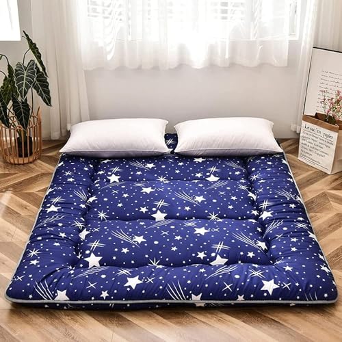 hxoity Japanische Futon-Matratze 10 cm Dick Tatami-Schlafmatratze Faltbare Rollmatte Bodenbettunterlage Faltbare Bodenbettunterlage Matratze Für Jungen, Mädchen, Erwachsene Und Studentenwohnheime von hxoity