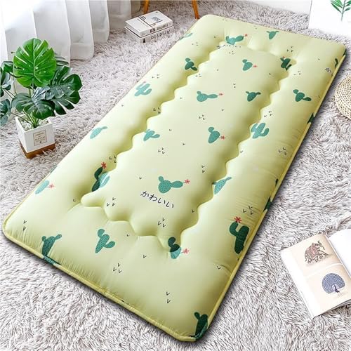 hxoity Japanische Futon -Matratze Rollende Matratze 4 cm Verdicken Tatami Schlafmatte Faltbar Liege Couch Bodenbett Futon Matte Für Jungen Mädchenstudentische Schlafsaalpolster von hxoity