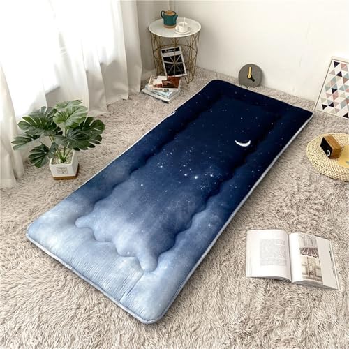 hxoity Japanische Futon -Matratze Rollende Matratze 4 cm Verdicken Tatami Schlafmatte Faltbar Liege Couch Bodenbett Futon Matte Für Jungen Mädchenstudentische Schlafsaalpolster von hxoity