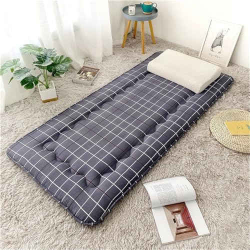 hxoity Japanische Futon -Matratze Rollende Matratze 4 cm Verdicken Tatami Schlafmatte Faltbar Liege Couch Bodenbett Futon Matte Für Jungen Mädchenstudentische Schlafsaalpolster von hxoity