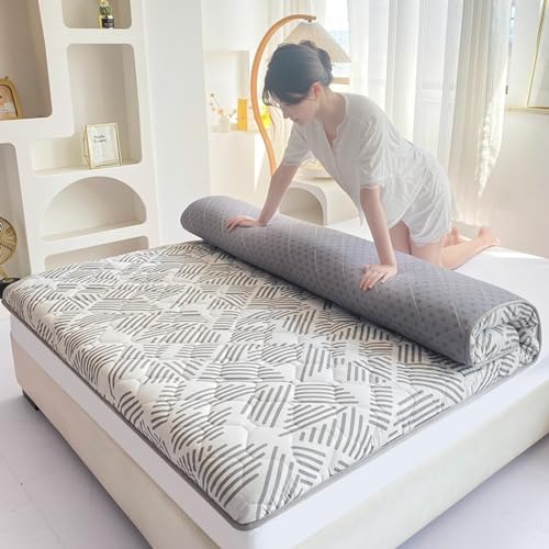 hxoity Tatami Schlafmatte Japanischer Futon -Bodenbelag Single Double Futon Matratze 4 Jahreszeiten Atmungsaktive Matratze Bodenbettkissen Für Wohnheim -Familienzimmer von hxoity