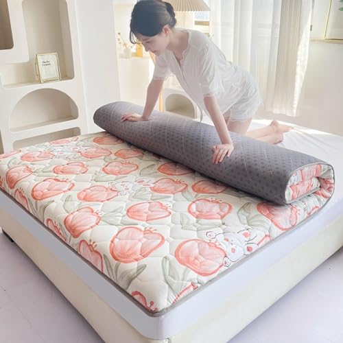 hxoity Tatami Schlafmatte Japanischer Futon -Bodenbelag Single Double Futon Matratze 4 Jahreszeiten Atmungsaktive Matratze Bodenbettkissen Für Wohnheim -Familienzimmer von hxoity
