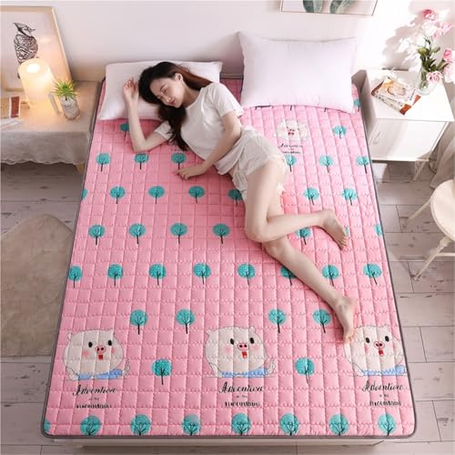 hxoity Tatami-Schlafmatte Kindermatratze Weich Und rutschfest Japanische Futon-Matratze Cartoon-Stil Faltmatte Für Studentenwohnheime Liege-Couch-Bodenbettunterlage von hxoity