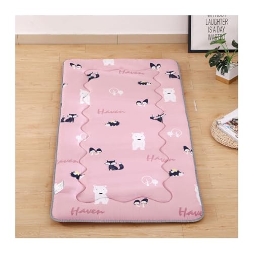 hxoity Tatami Schlafpad 5 cm Verdicken Japanische Futon -Matratze Cartoon -Druckstil Studentenwohnheimmatratze Liege Couch Bodenbett Futon Matte von hxoity