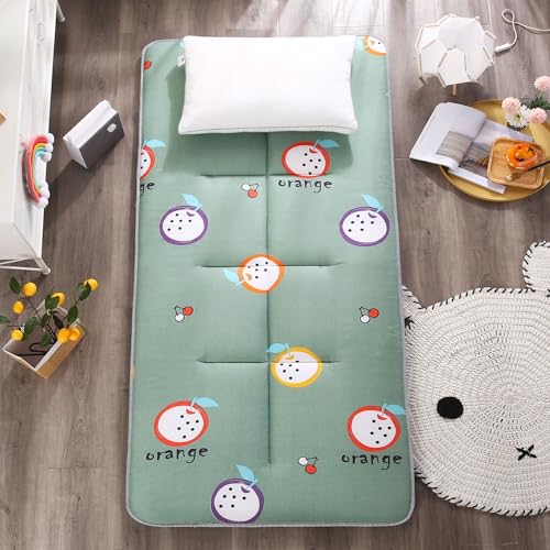 hxoity Tragbare Tatami-Schlafmatte Faltbar 4 cm Dick Weiche, rutschfeste Kindermatratze Japanische Futon-Matratze Faltbare Rollmatte Jungen Mädchen Erwachsene Studentenwohnheim Bodenmatte von hxoity