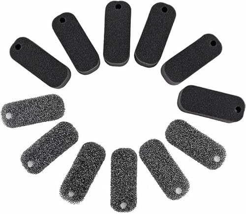 hygger 12er-Pack (6 grobe Pads + 6 feine Pads) Ersatz-Aquarium-Filterschwamm für den Schildkrötenfilter HG979 von hygger